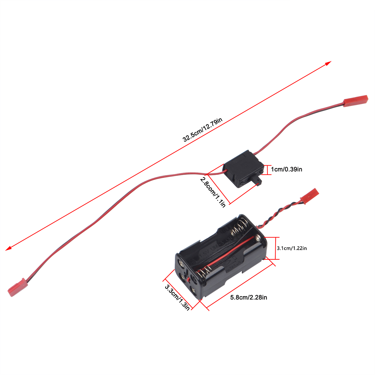 Rc Helicopter Nitro - 4 Cell AA Battery Container JST