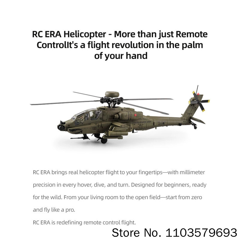 Rc Era Rc Helicopter Ah 64d Ap - Rc Helicopter Single Rotor review and price