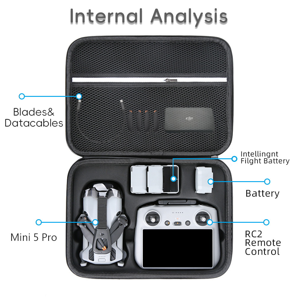 for Mini 5 Pro Case Large Capa - Rc Helicopter Bag review and price